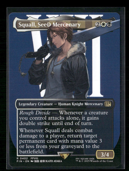 Squall, SeeD Mercenary (Borderless) FINAL FANTASY #402 - Front