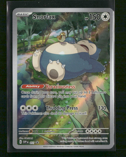 Snorlax SV: Scarlet & Violet Promo Cards #051 - Front