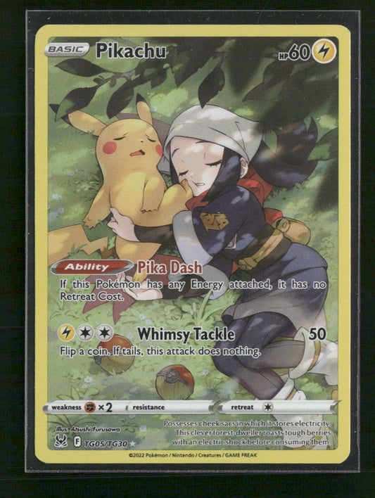Pikachu SWSH11: Lost Origin Trainer Gallery #TG05/TG30 - Front