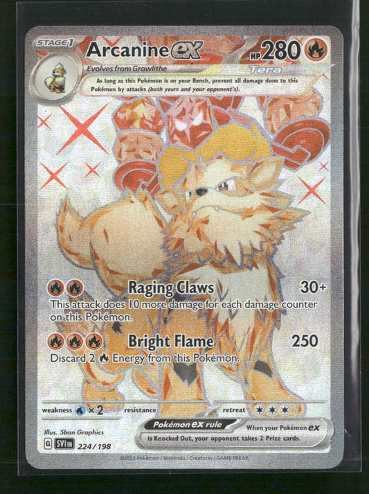 Arcanine ex SV01: Scarlet & Violet Base Set #224/198 - Front