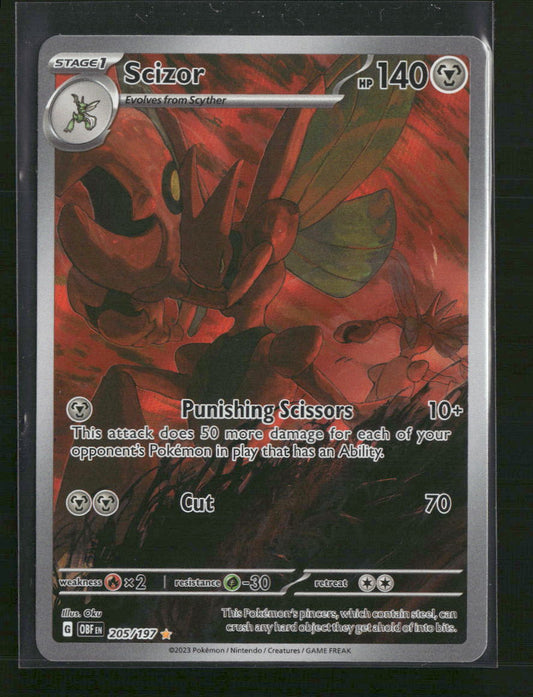 Scizor SV03: Obsidian Flames #205/197 - Front