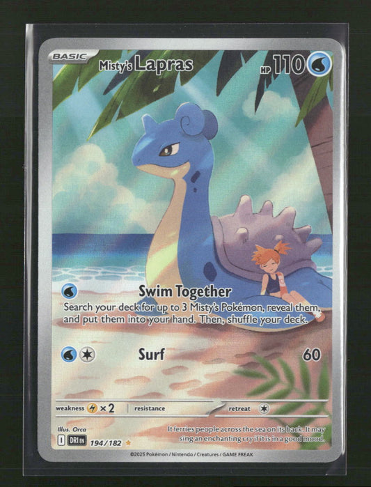 Misty's Lapras SV10: Destined Rivals #194/182 - Front