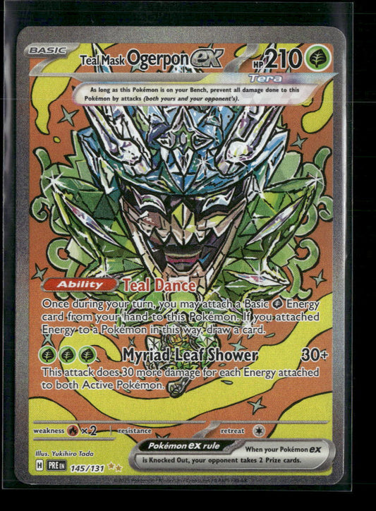 Teal Mask Ogerpon ex SV: Prismatic Evolutions #145/131 - Front