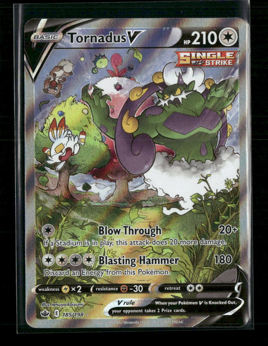 Tornadus V (Alternate Full Art) SWSH06: Chilling Reign #185/198 - Front