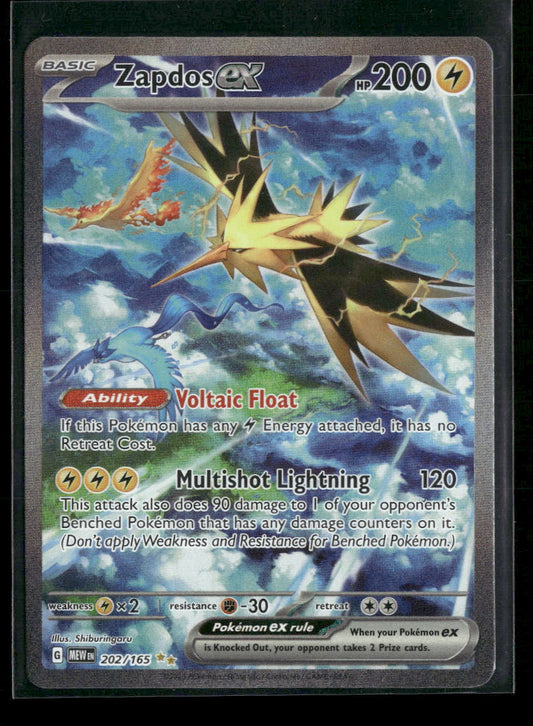 Zapdos ex SV: Scarlet & Violet 151 #202/165 - Front