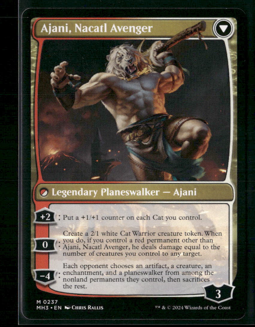 Ajani, Nacatl Pariah Modern Horizons 3 #237 - Back