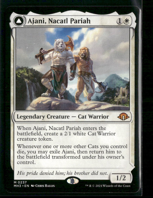 Ajani, Nacatl Pariah Modern Horizons 3 #237 - Front