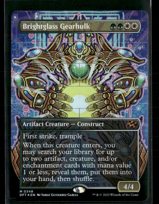 Brightglass Gearhulk (Borderless) Aetherdrift #348 Foil - Front