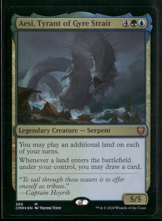 Aesi, Tyrant of Gyre Strait Commander Legends #365 Foil - Front