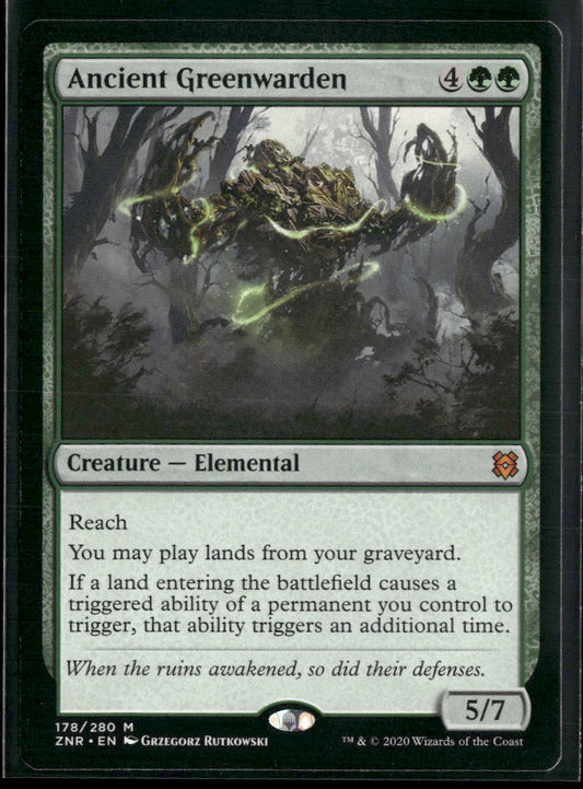 Ancient Greenwarden Zendikar Rising #178 - Front