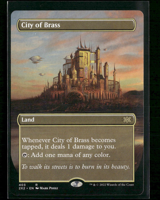 City of Brass (Borderless) Double Masters 2022 #403 - Front