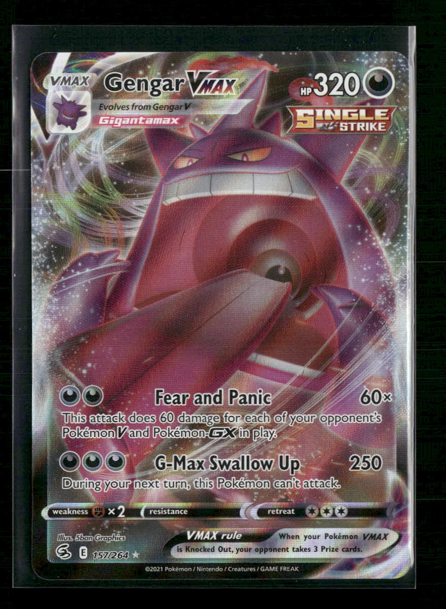 Gengar VMAX SWSH08: Fusion Strike #157/264 - Front