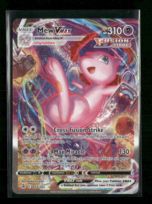 Mew VMAX (Alternate Art Secret) SWSH08: Fusion Strike #269/264 - Front