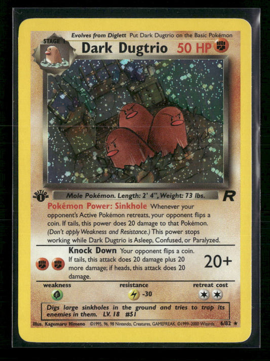 Dark Dugtrio (6) Team Rocket #06/82 - Front