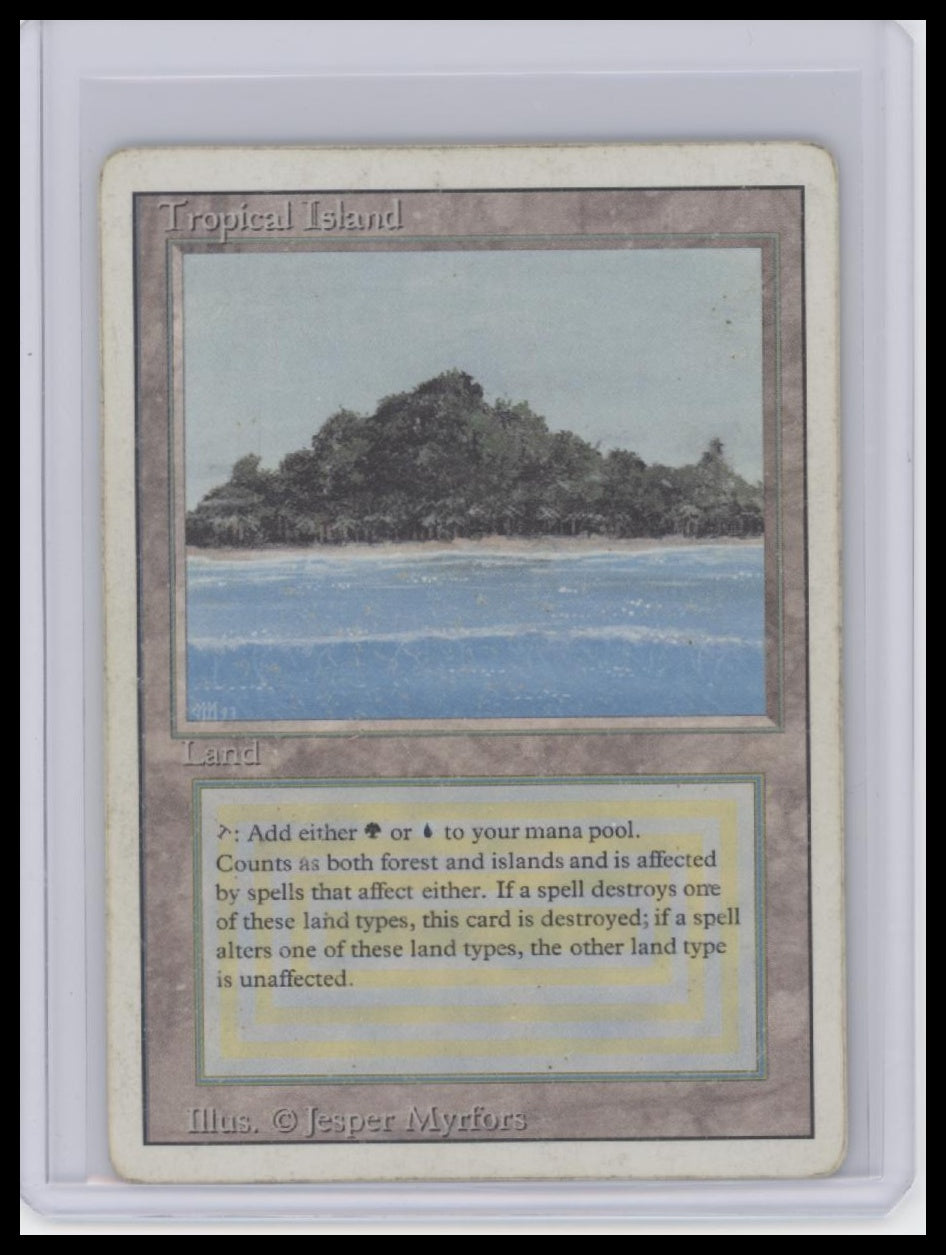 MTG Tropical Island Revised Edition - Front