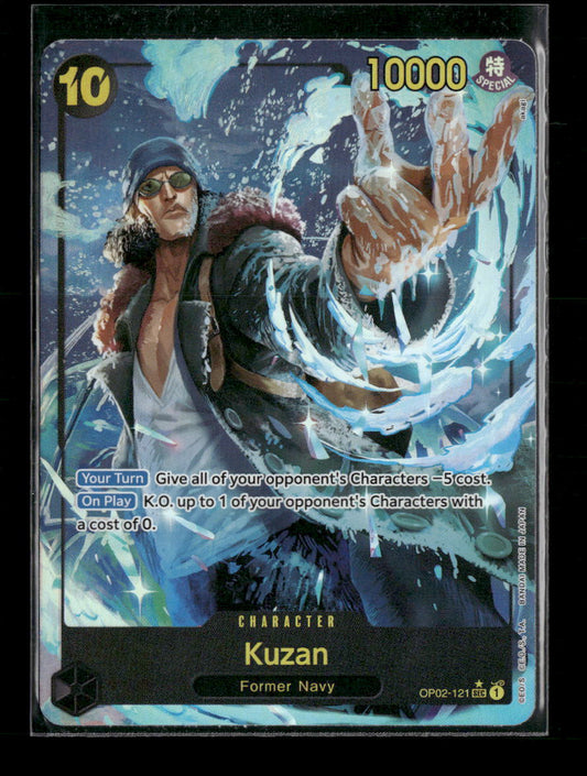 Kuzan (OP02-121) (Alternate Art) Premium Booster -The Best- #OP02-121 - Front