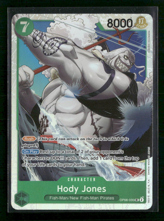Hody Jones (035) Wings of the Captain #OP06-035 - Front