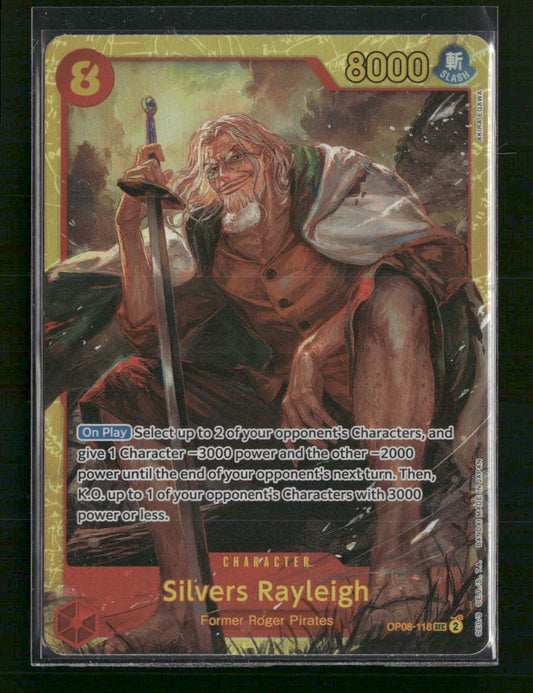 Silvers Rayleigh Two Legends #OP08-118 - Front
