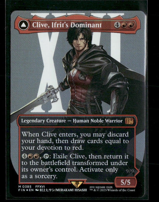 Clive, Ifrit's Dominant (Borderless) (0385) FINAL FANTASY #385 Foil - Front