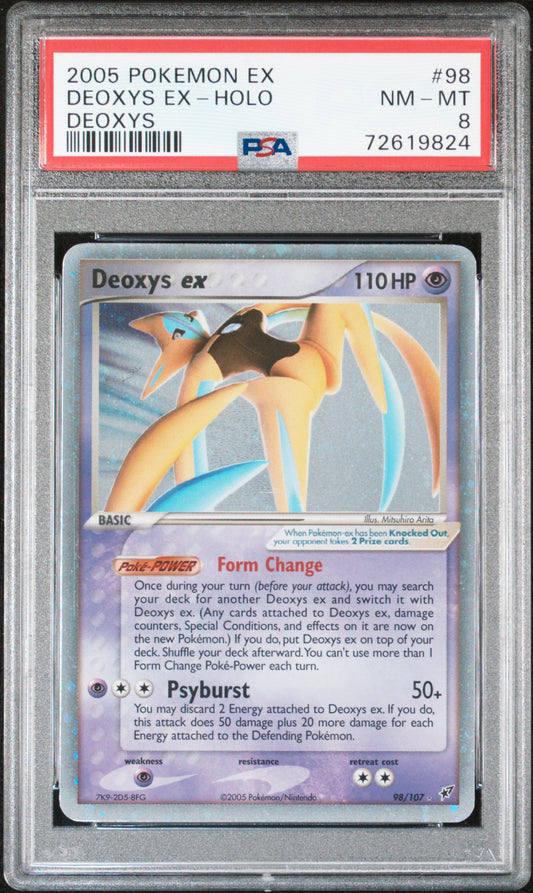 Deoxys Ex-Holo 2005 Pokemon Ex Deoxys #98 Deoxys PSA 8 - Front