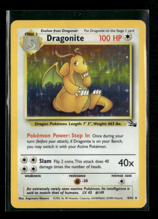 Dragonite (4) Fossil #04/62 - Front