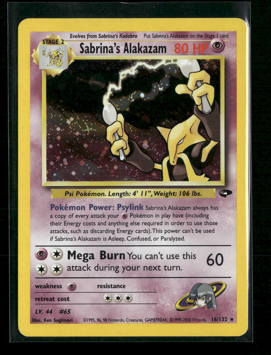 Sabrina's Alakazam Gym Challenge #016/132 - Front
