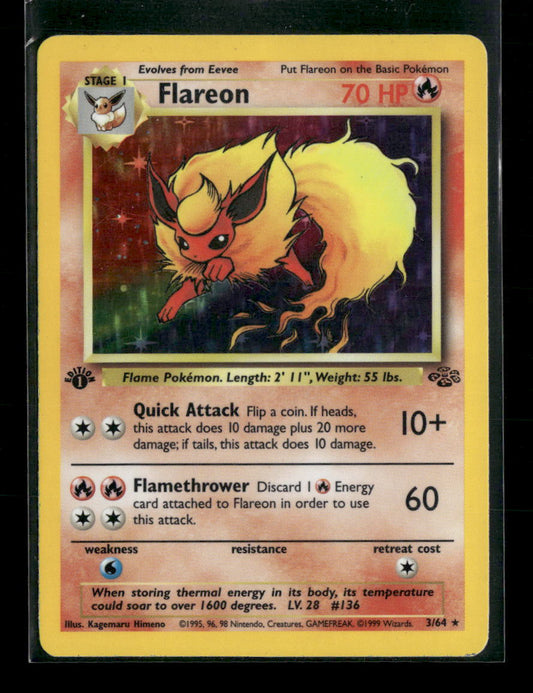 Flareon (3) 1st Edition Jungle #03/64 - Front