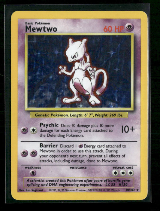 Mewtwo Base Set #010/102 - Front