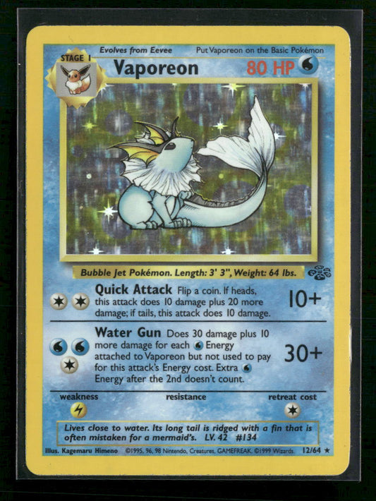 Vaporeon (12) Jungle #12/64 - Front