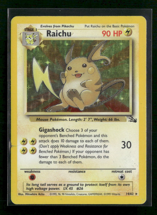 Raichu (14) Fossil #14/62 - Front