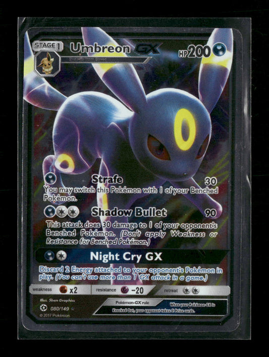 Umbreon GX SM Base Set #80/149 - Front