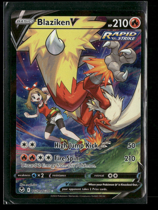 Blaziken V SWSH12: Silver Tempest Trainer Gallery #TG14/TG30 - Front