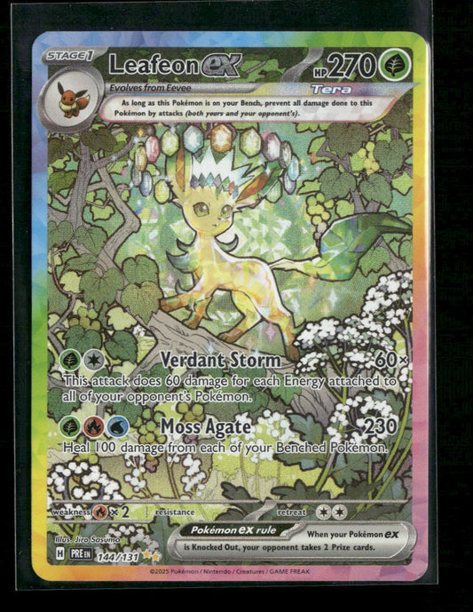 Leafeon ex SV: Prismatic Evolutions #144/131 - Front