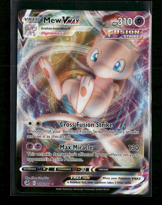 Mew VMAX SWSH08: Fusion Strike #114/264 - Front