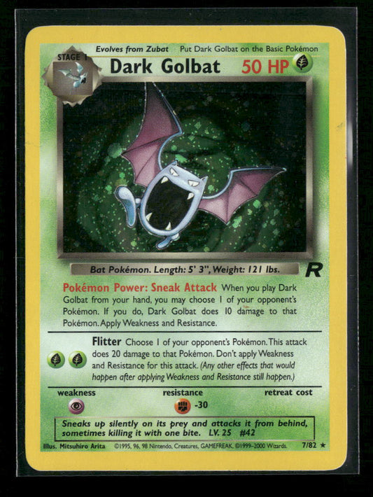 Dark Golbat (7) Team Rocket #07/82 - Front