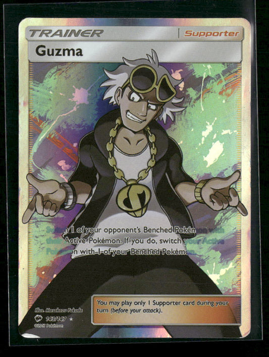 Guzma (Full Art) SM - Burning Shadows #143/147 - Front
