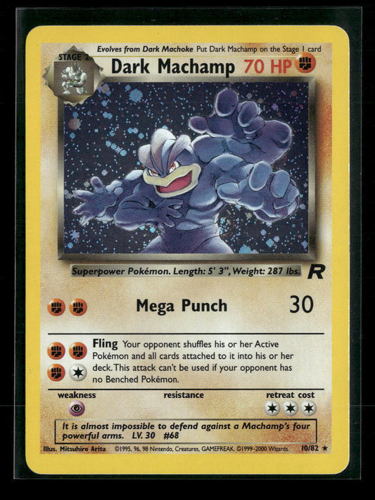 Dark Machamp (10) Team Rocket #10/82 - Front
