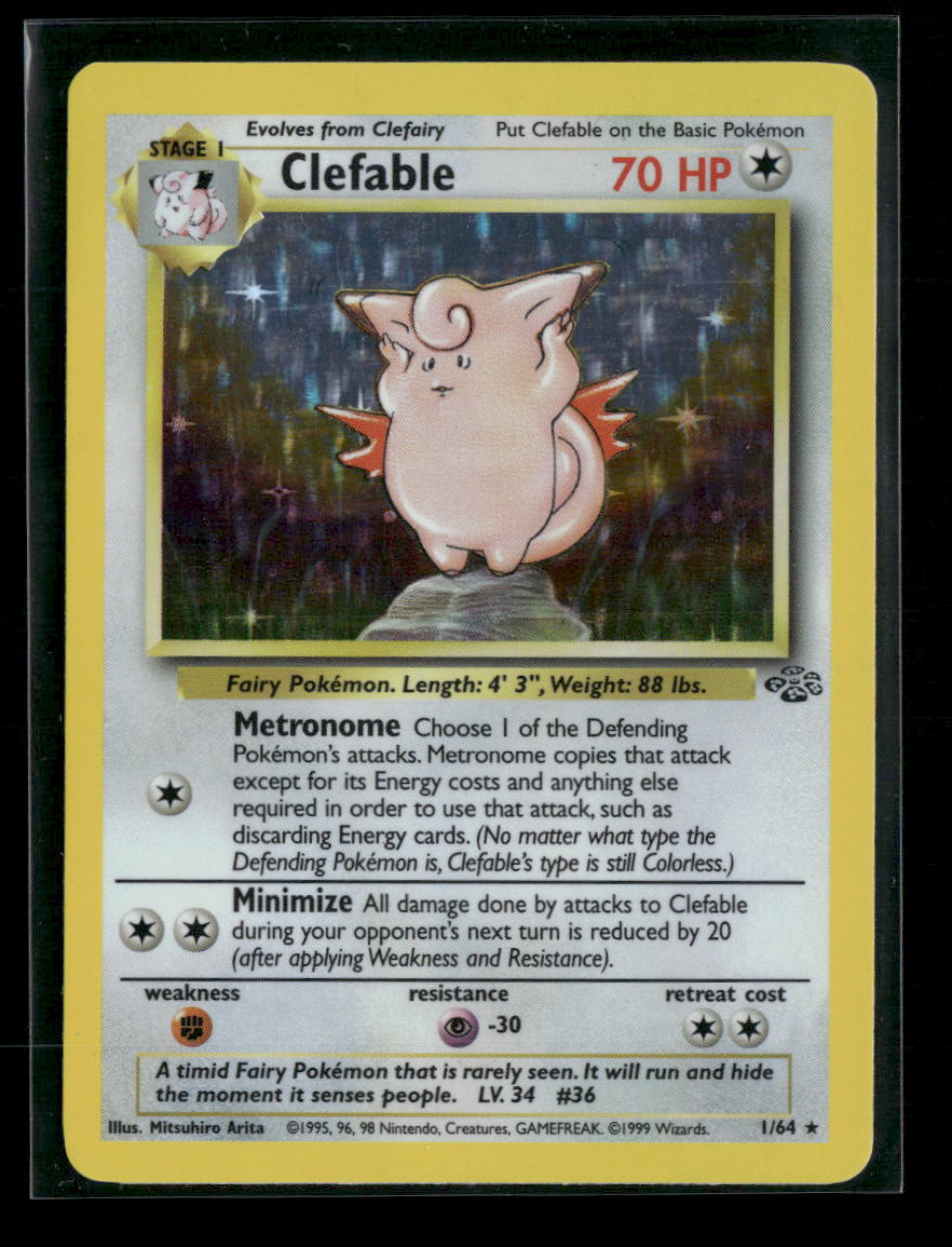 Clefable (1) Jungle #01/64 - Front