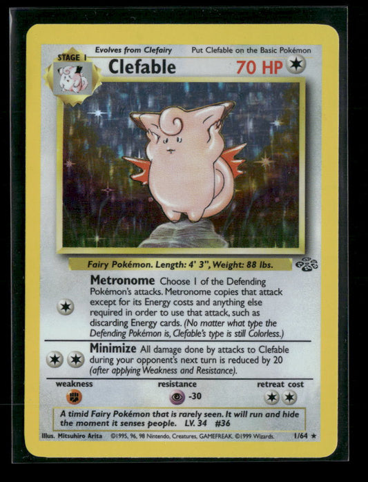 Clefable (1) Jungle #01/64 - Front