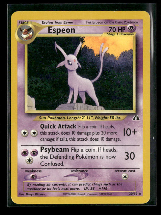 Espeon (20) Neo Discovery #20/75 - Front