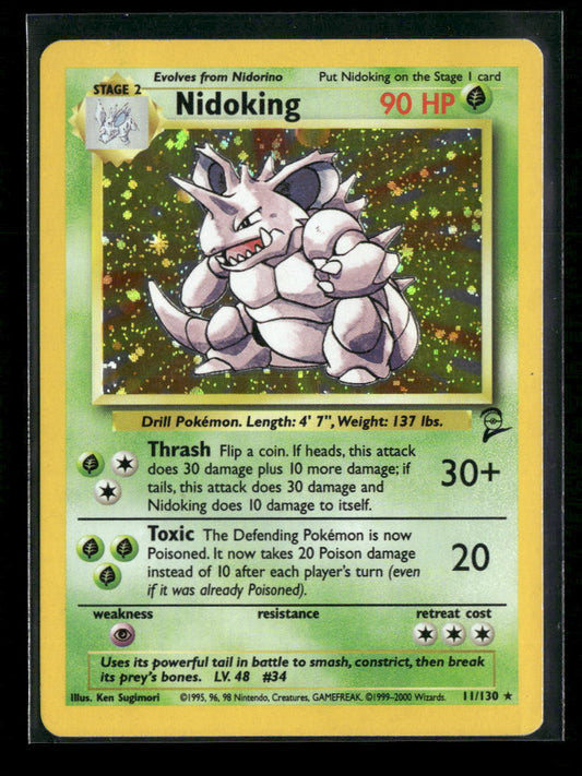 Nidoking Base Set 2 #011/130 - Front