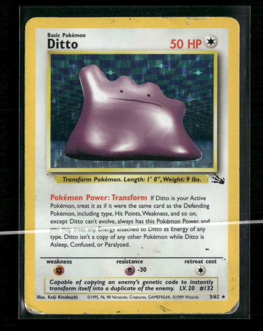 Ditto (3) Fossil #03/62 - Front