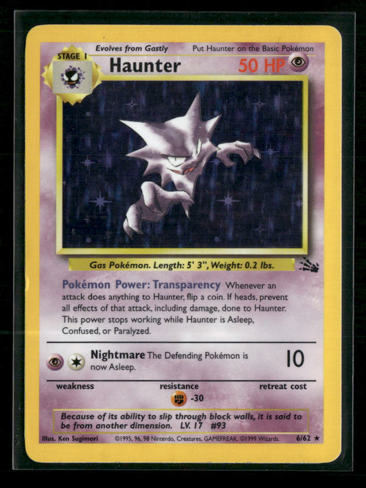 Haunter (6) Fossil #06/62 - Front
