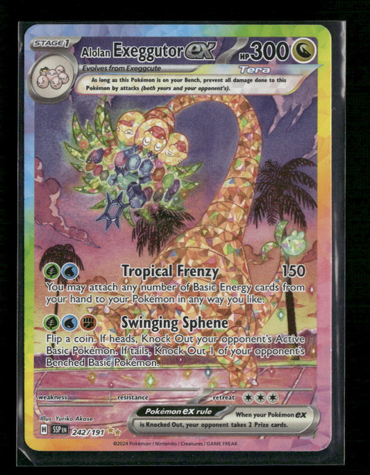 Alolan Exeggutor ex SV08: Surging Sparks #242/191 - Front