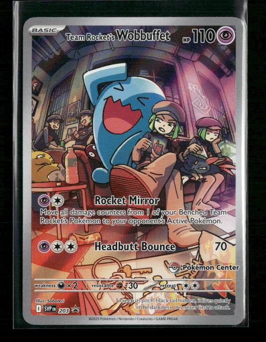 S&V Promo Cards #203 Team Rocket's Wobbuffet (Pokemon Center Exclusive) - Front