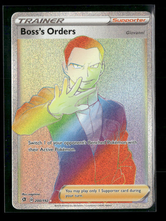 Boss's Orders (Secret) SWSH02: Rebel Clash #200/192 - Front