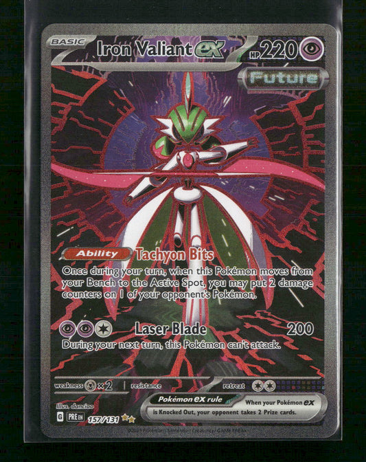 Iron Valiant ex SV: Prismatic Evolutions #157/131 - Front