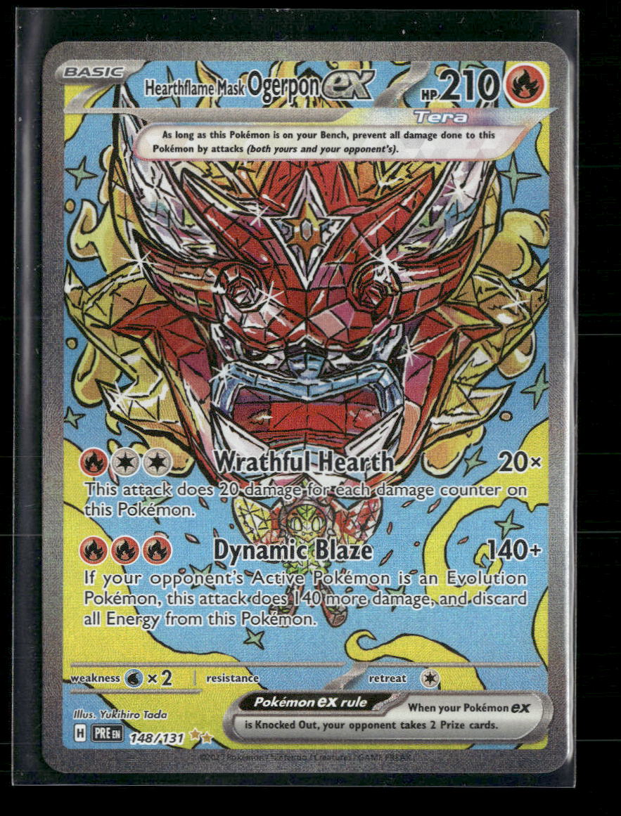 Hearthflame Mask Ogerpon ex SV: Prismatic Evolutions #148/131 - Front