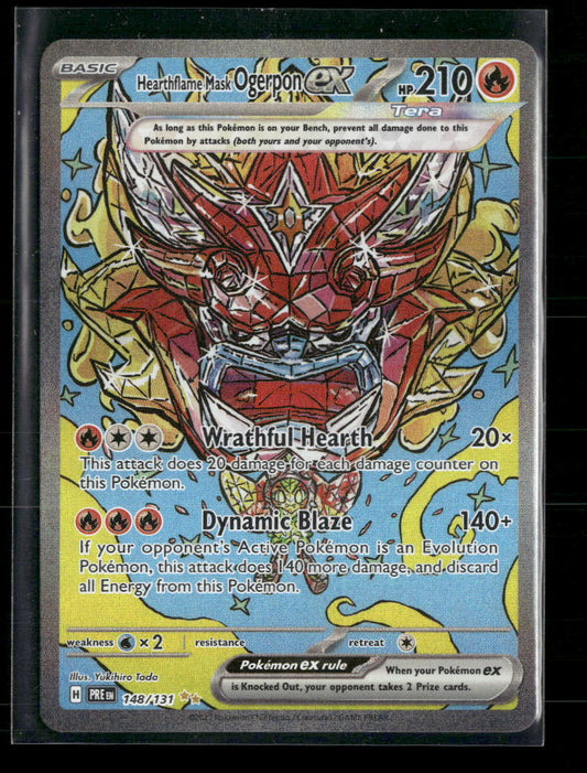 Hearthflame Mask Ogerpon ex SV: Prismatic Evolutions #148/131 - Front