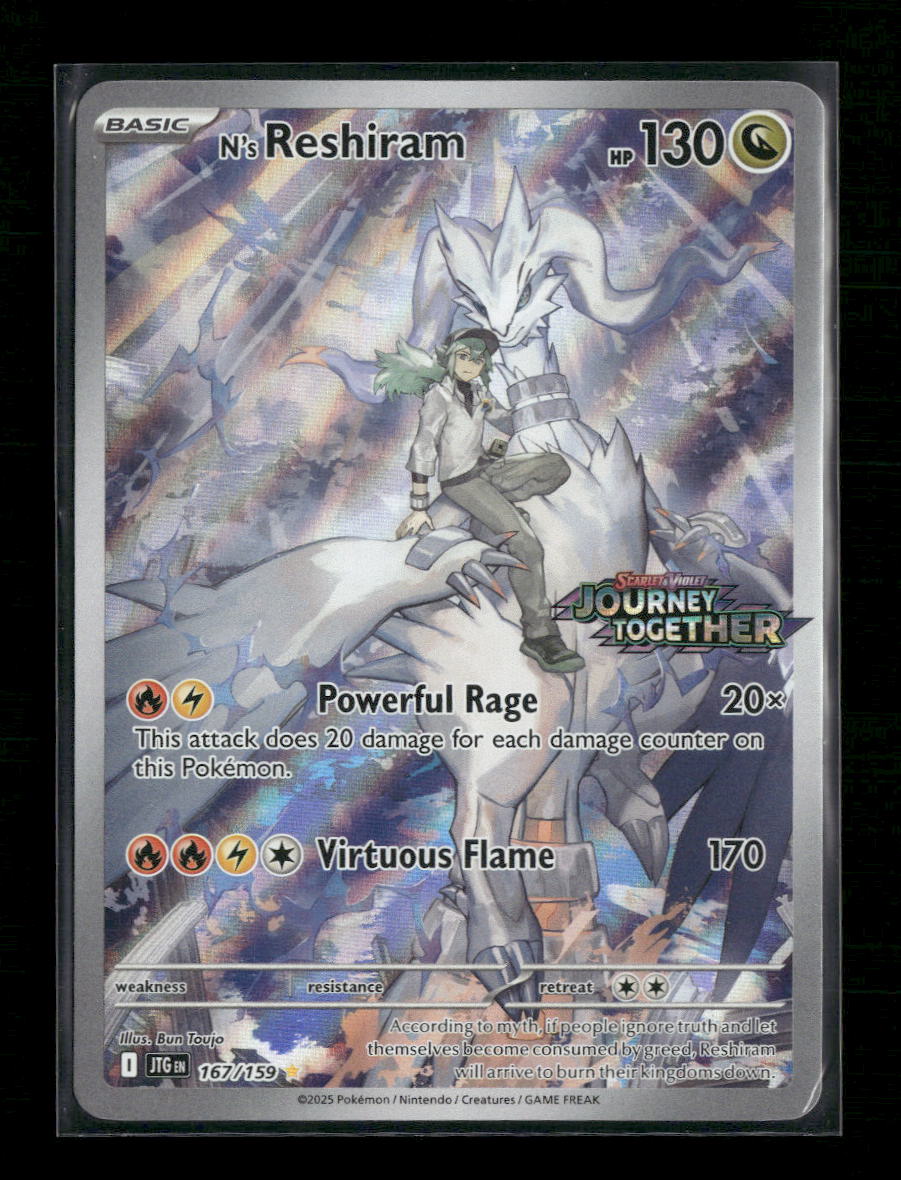 N's Reshiram SV09: Journey Together #167/159 - Front
